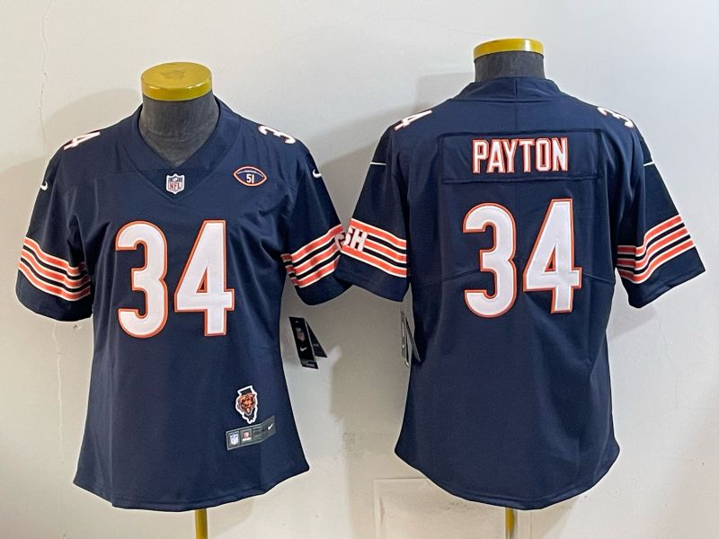 Youth 2026 Chicago Bears #34 Payton Blue Nike Limited NFL Jersey style 0003